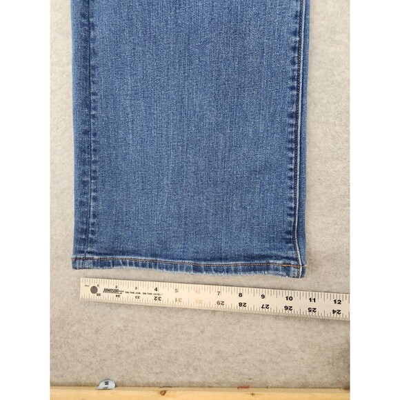 American Eagle Jeans Womens SZ  16 Blue Favorite Boyfriend Super Stretch Bootcut - Picture 3 of 14